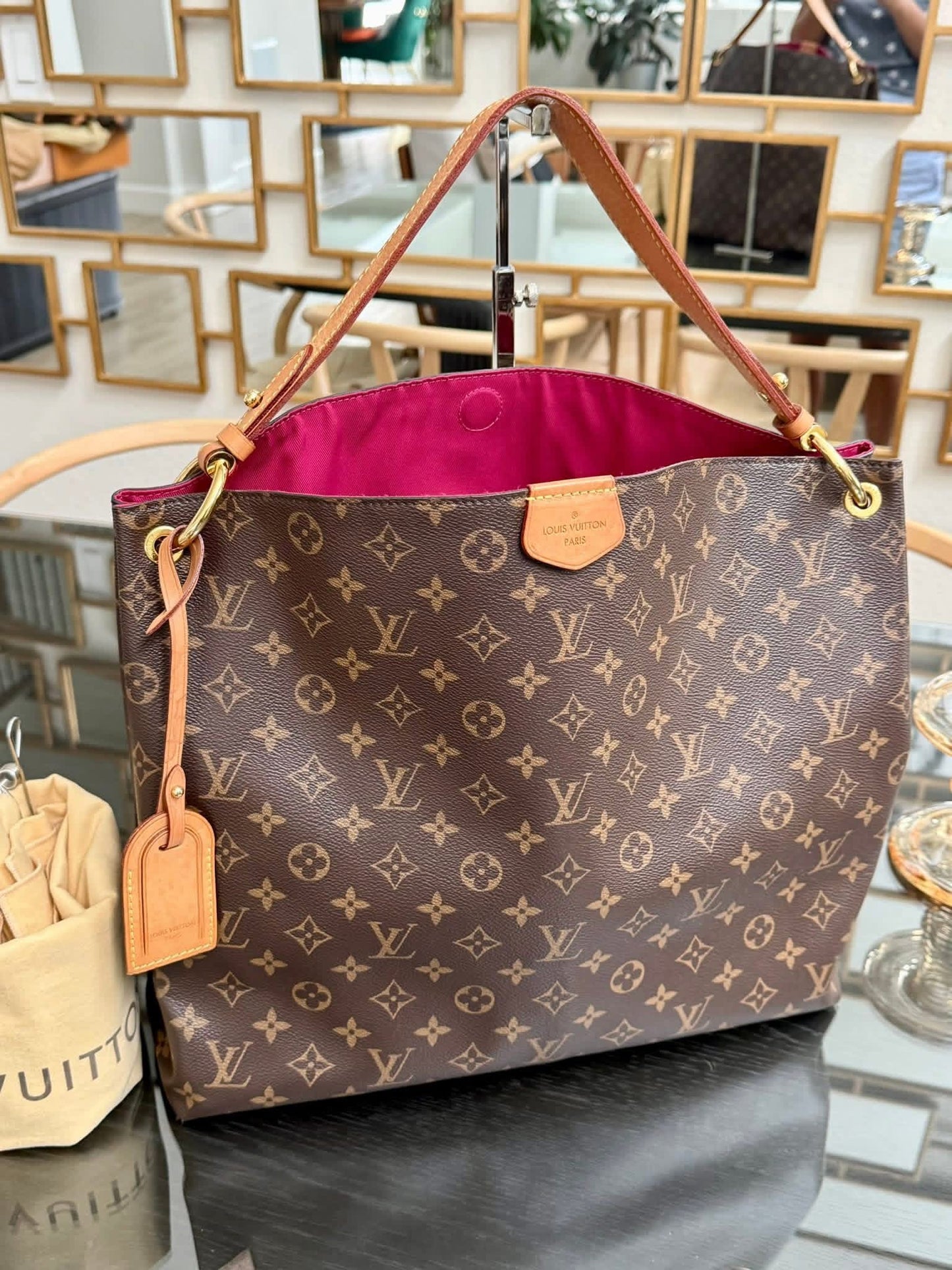 Graceful MM Monogram in Peony with Dustbag and Insert Organizer 📅 Year: 2019