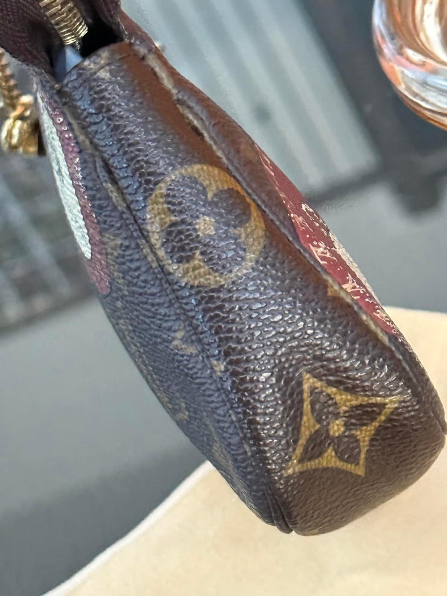 Monogram Patch Mini Pochette Accessories with Vanchetta Handle, Dustbag & Box - 📅 Year: 2009