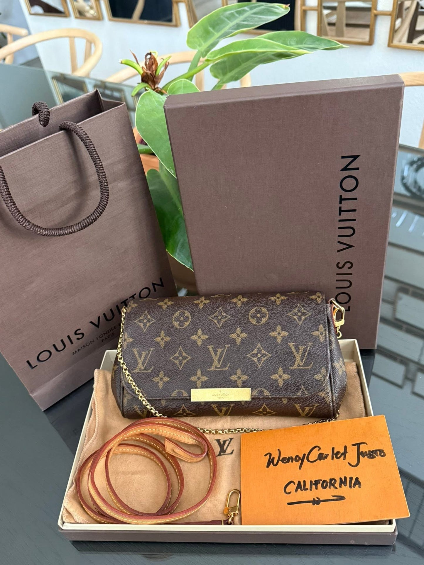 Favorite PM in Monogram with Original Strap, Dustbag, Box and Paper Bag 🗓️ Year: 2014
