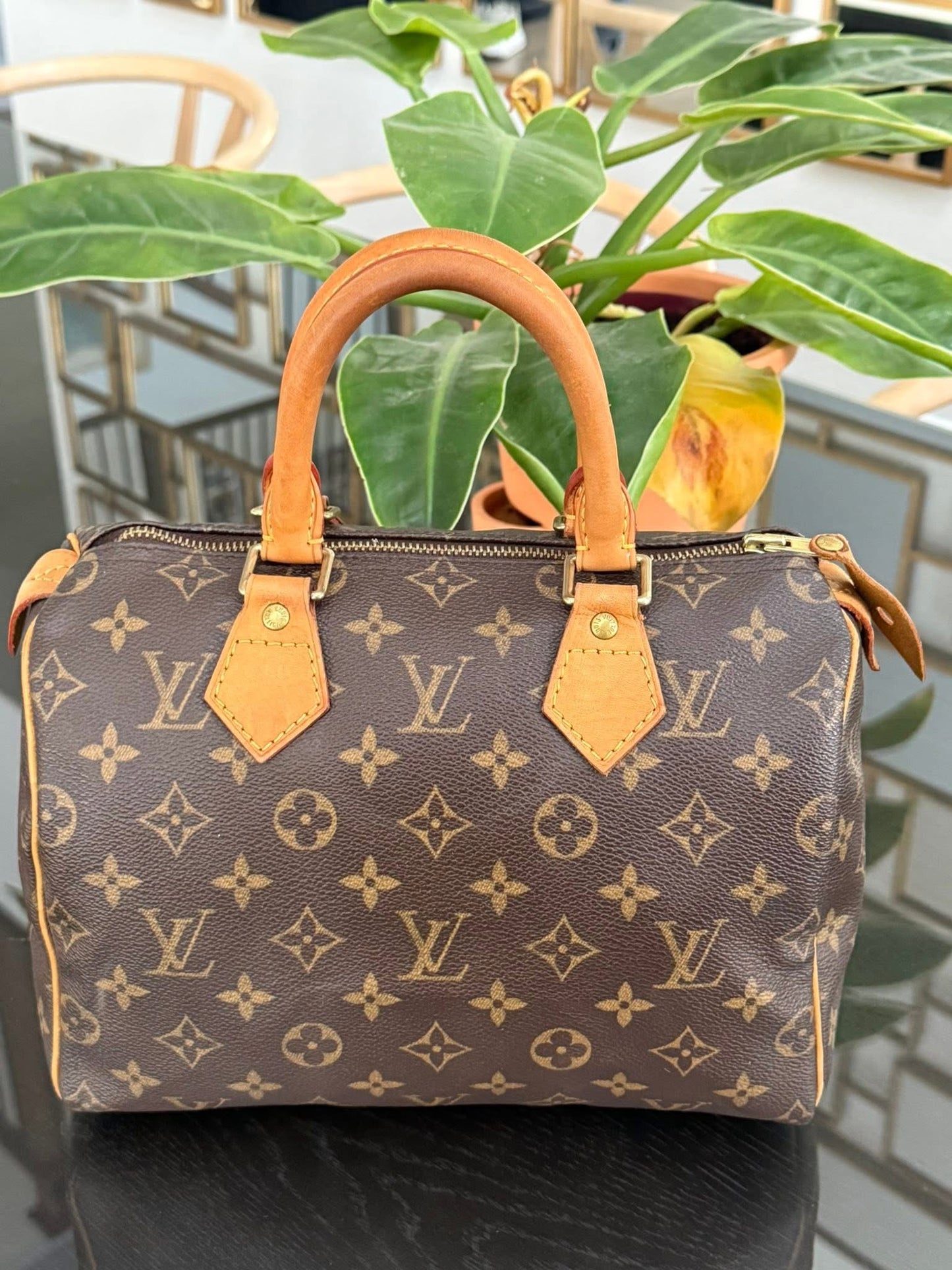 Speedy 25 in Monogram with Lock 🔐 and Key 🗓️ Year: 2005