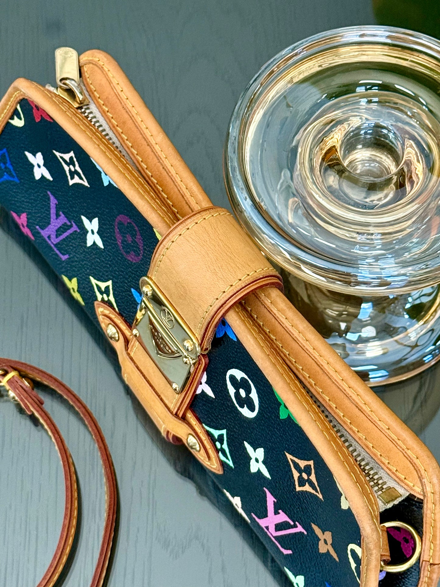 Multicolor Shirley Clutch/ Shoulder Bag with Dustbag, Box and Paper Bag 📅 Year: 2005