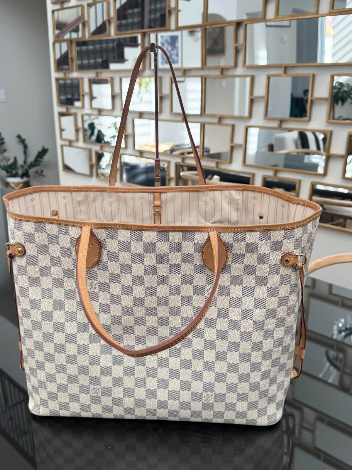 Neverfull GM in Azur with Dustbag, Insert Organizer and Non branded Twilly -🗓️ Year: 2009