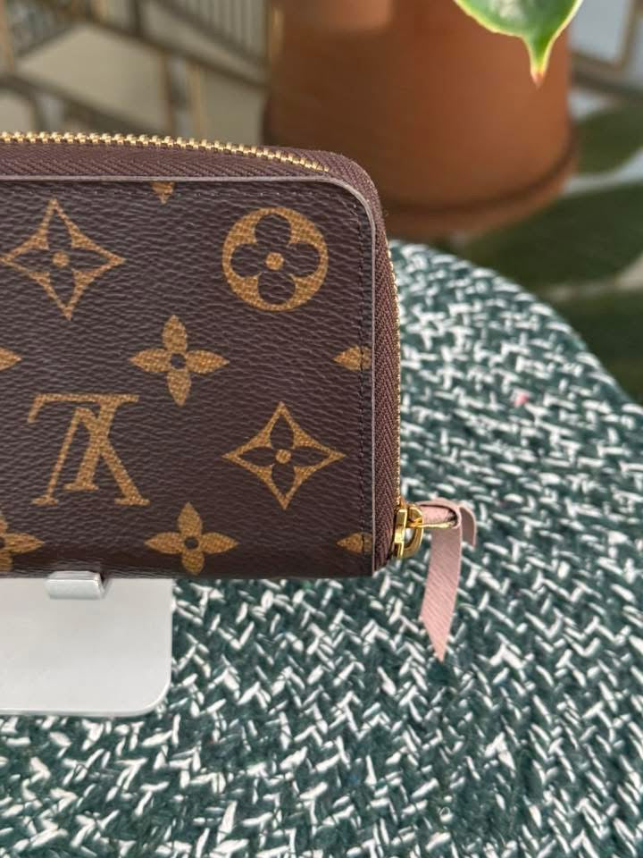Clemence Wallet Monogram in Rose Ballerine with Box 🗓️ Year 2017