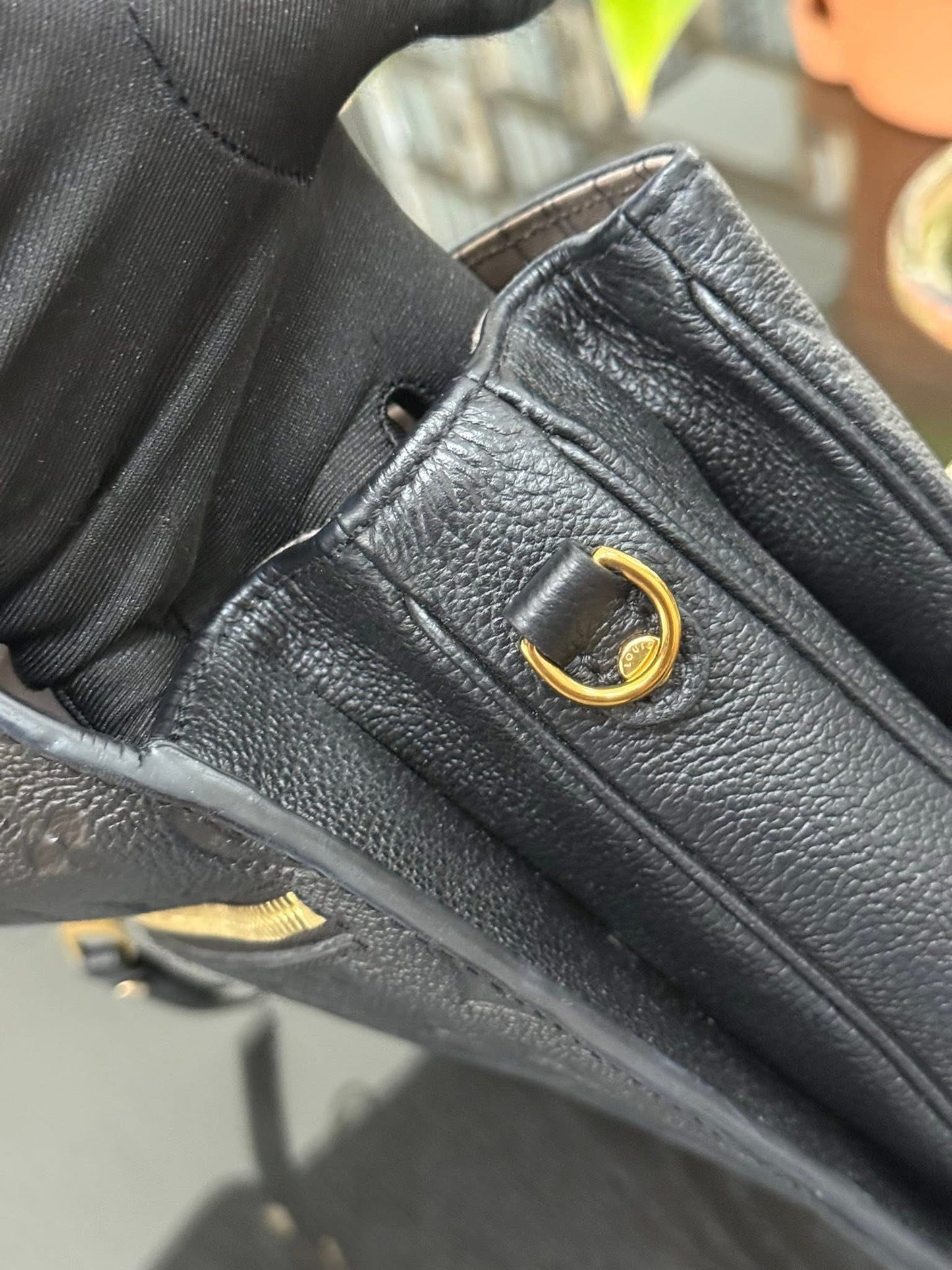 Pochette Metis Emptiente Noir with Box, Dustbag, Insert Organizer, Box and Paper bag -Microchip & Authenticed