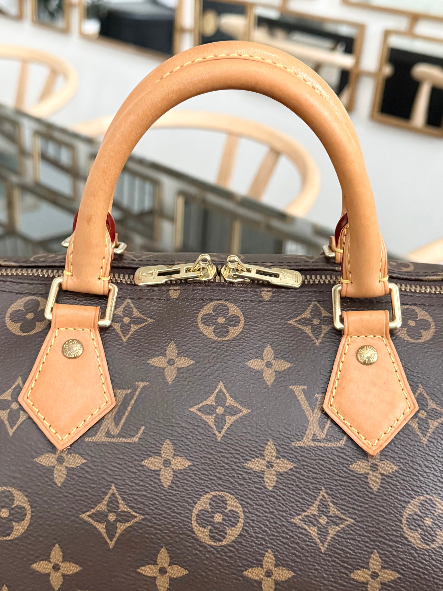 Speedy 30 Bandoulier in Monogram with 🔐 lock, Key and Dustbag -🗓️ Year: 2017
