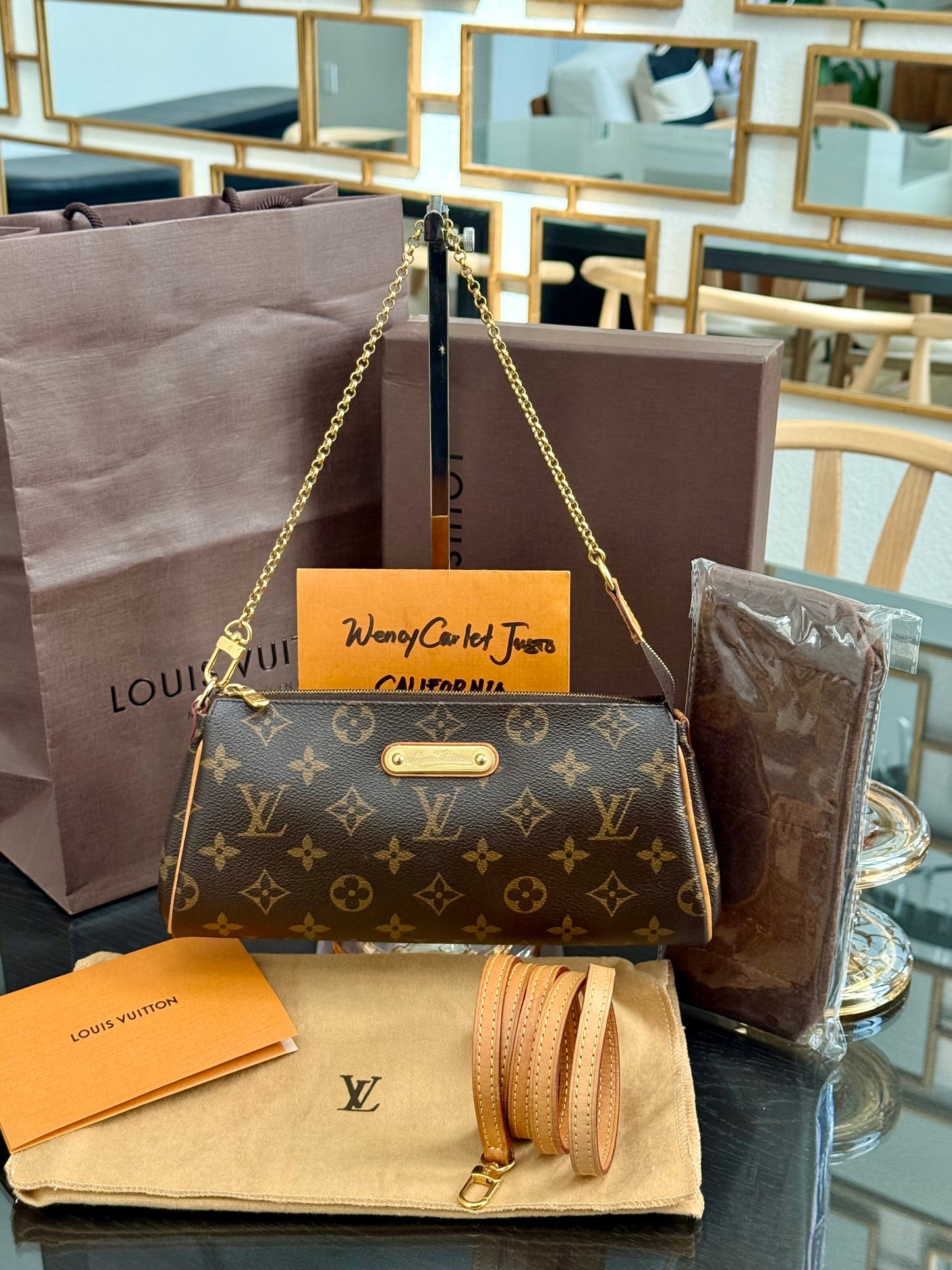 Eva Clutch in Monopoly with Dustbag, Insert Organizer, Box and Paper bag 🗓️ Year: 2012