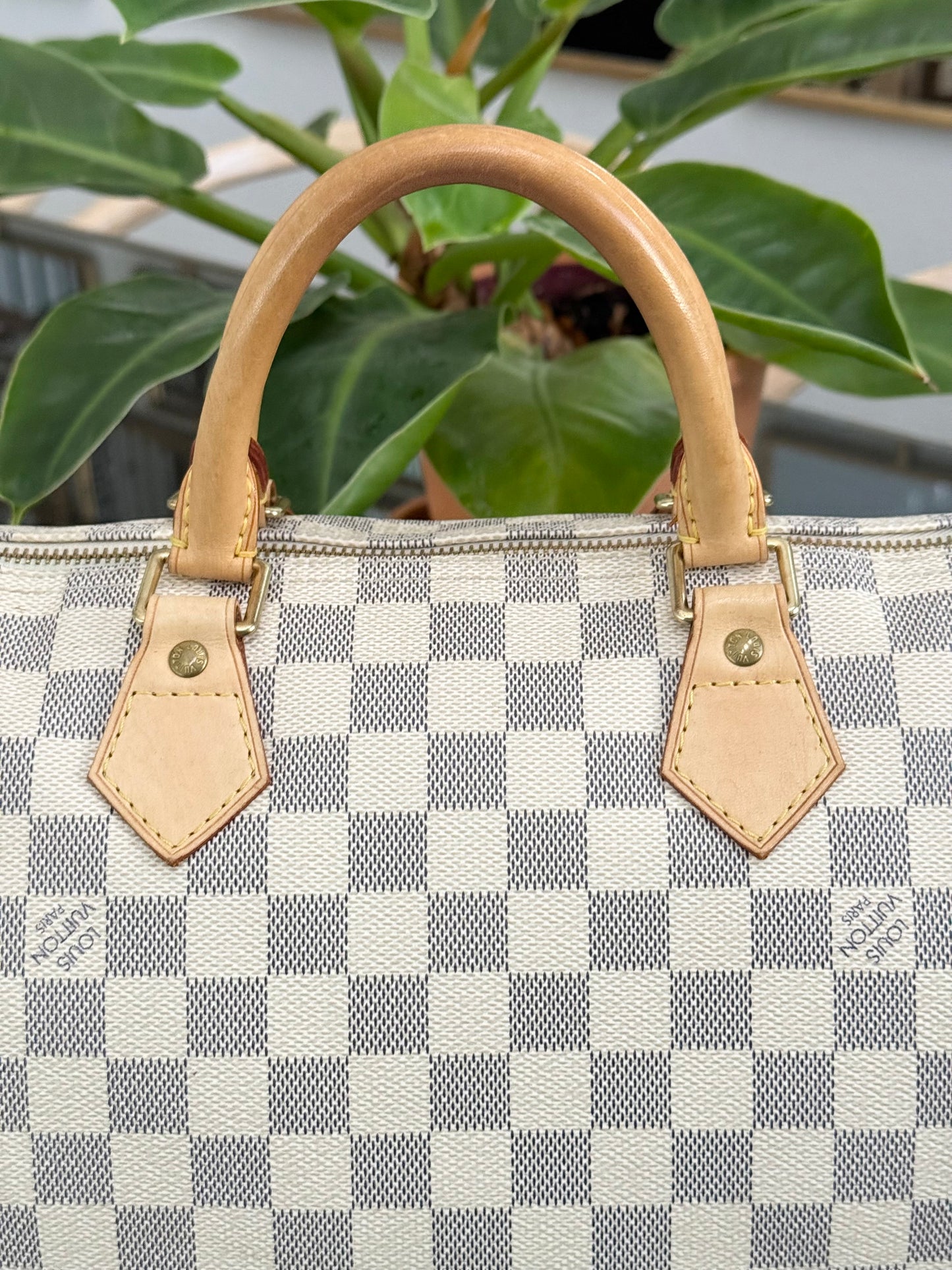 Speedy 30 in Damier Azur with lock 🔐 key, Dustbag and Insert Organizer -🗓️ Year 2007