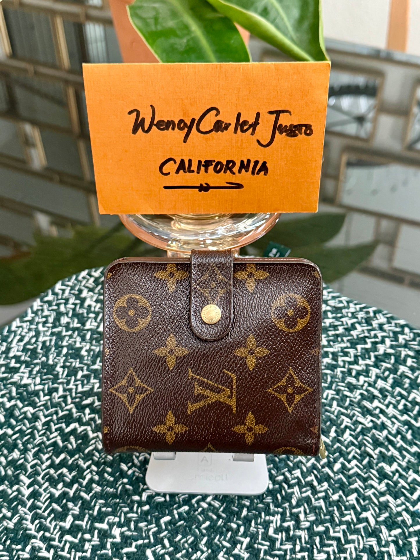 Monogram Zip Around Compact Wallet 🗓️ Year: 2000
