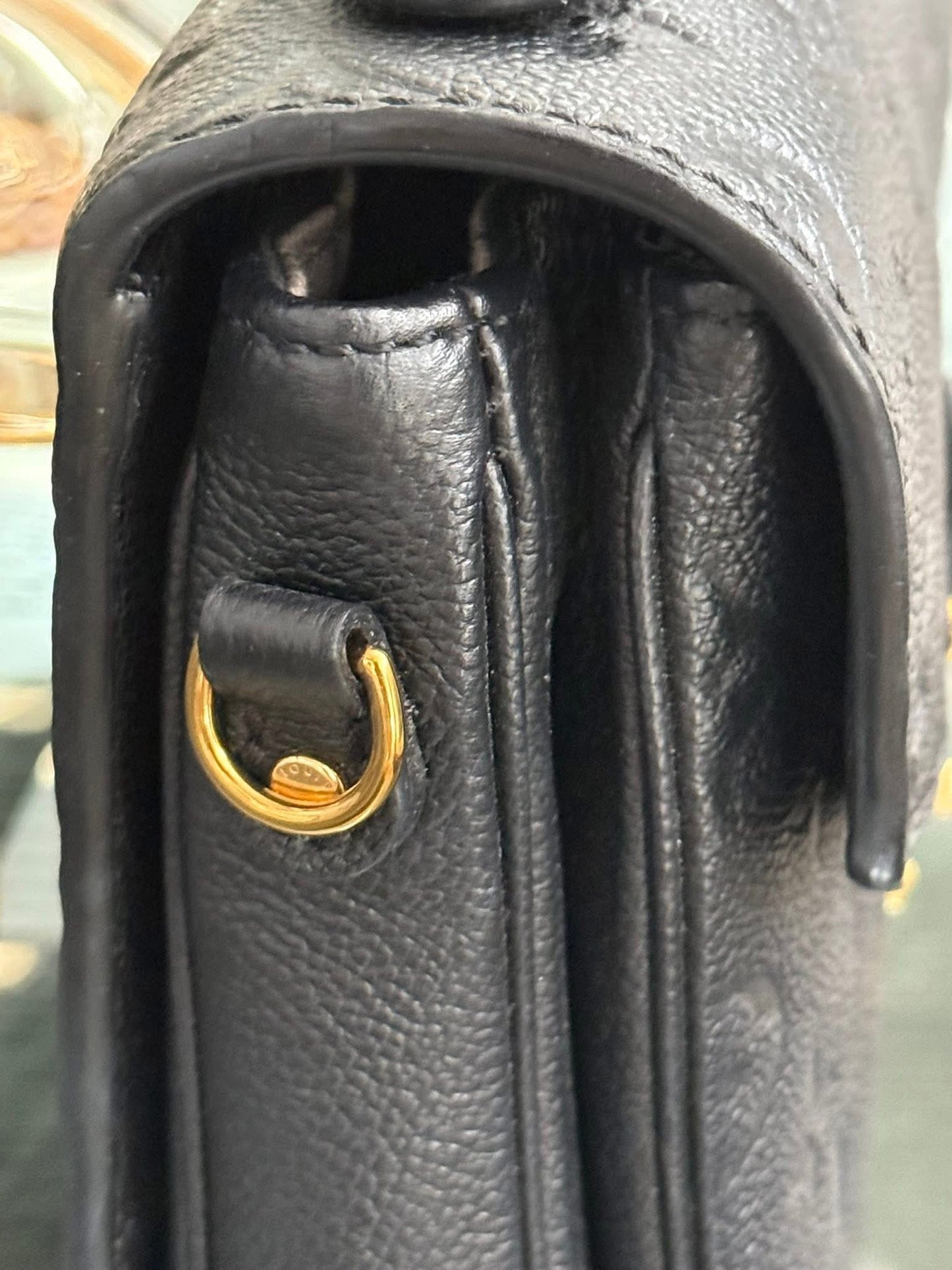 Pochette Metis Emptiente Noir with Box, Dustbag, Insert Organizer, Box and Paper bag -Microchip & Authenticed