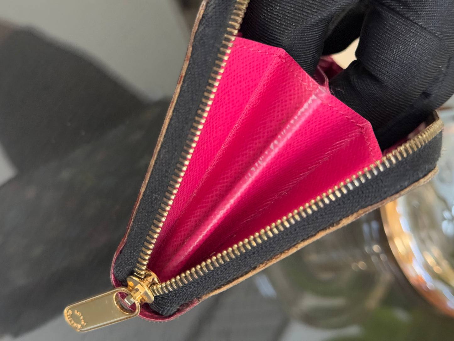 Multicolor Zippy Compact Wallet with Box and Dustbag -Year: 2010