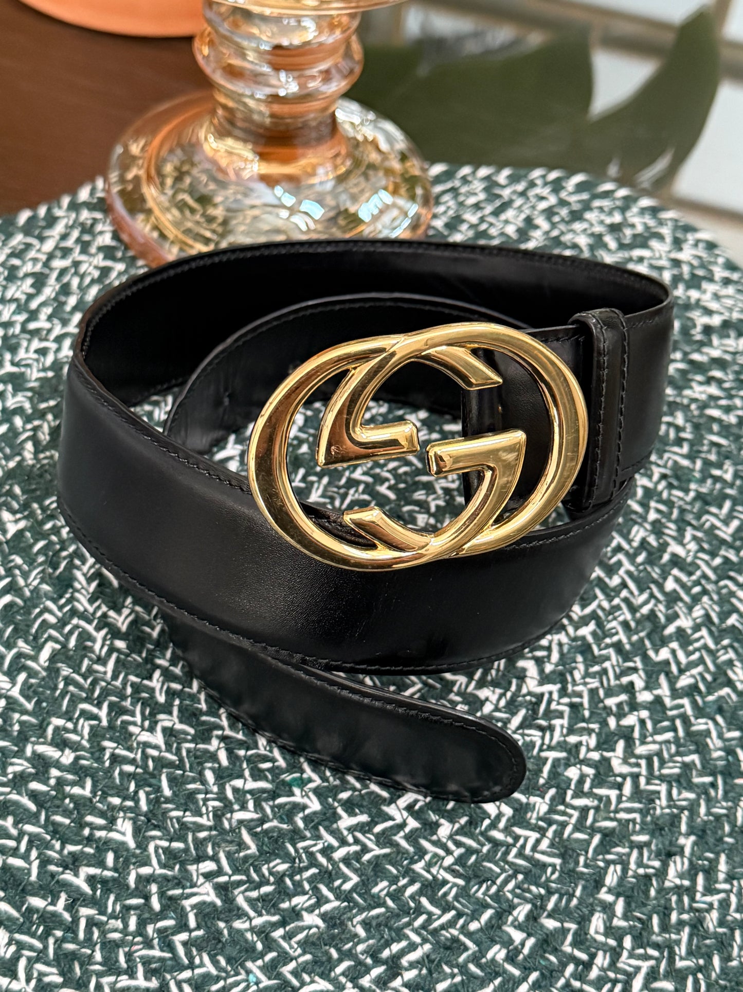 GU CCI Vintage Leather Belt -🗓️