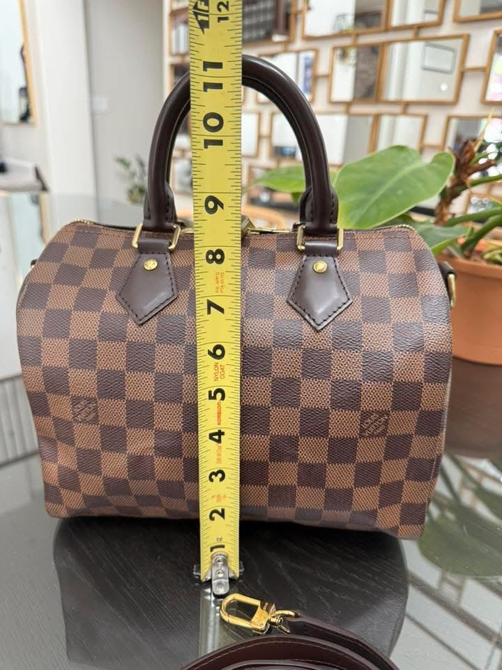 Speedy 25 Bandoulier in DE with Lock 🔐 key, Original Strap, Dustbag and Insert Organizer 🗓️ Year: 2019