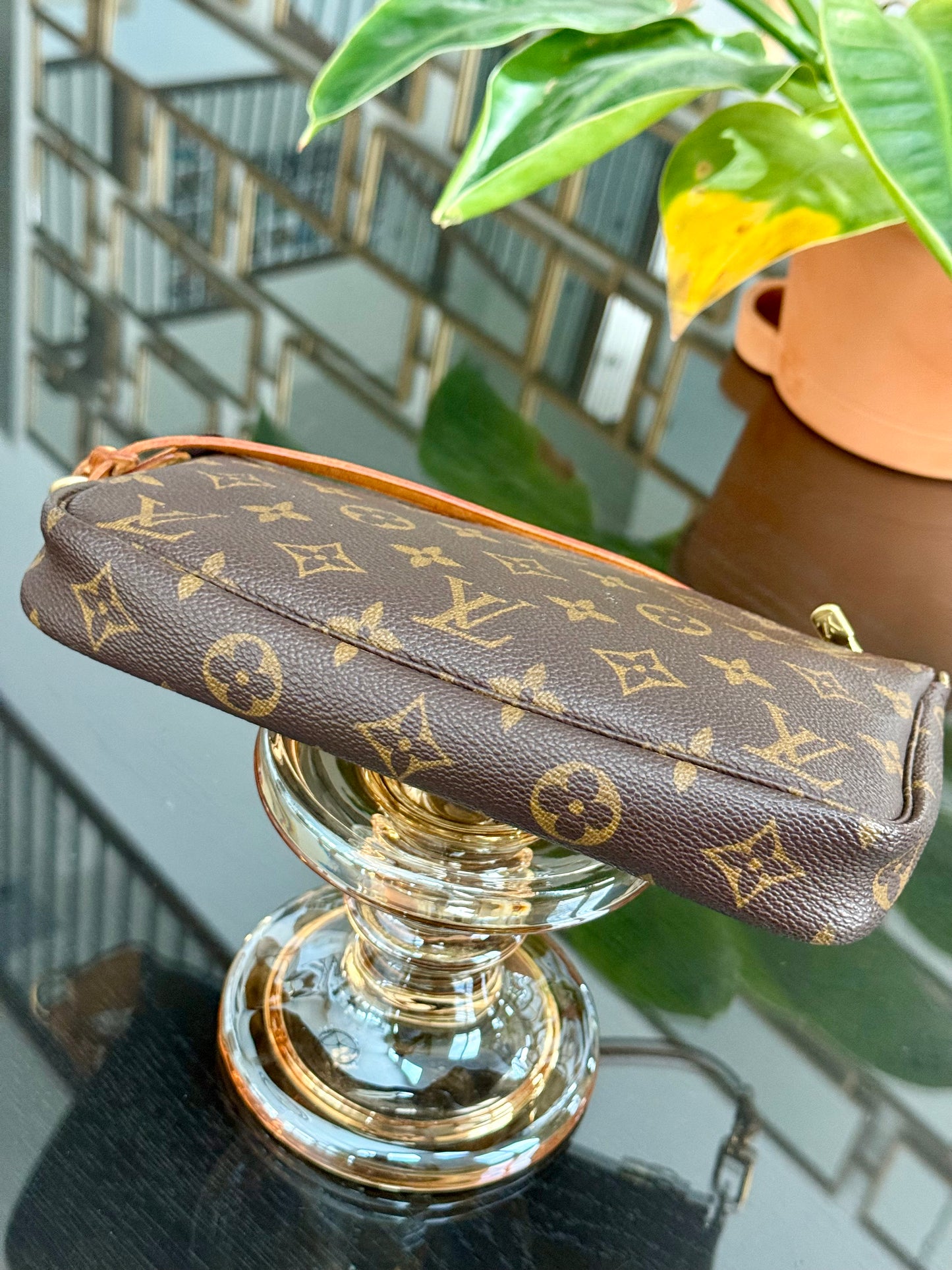 Monogram Pochette Accessories with Dustbag 📅 Year: 2000