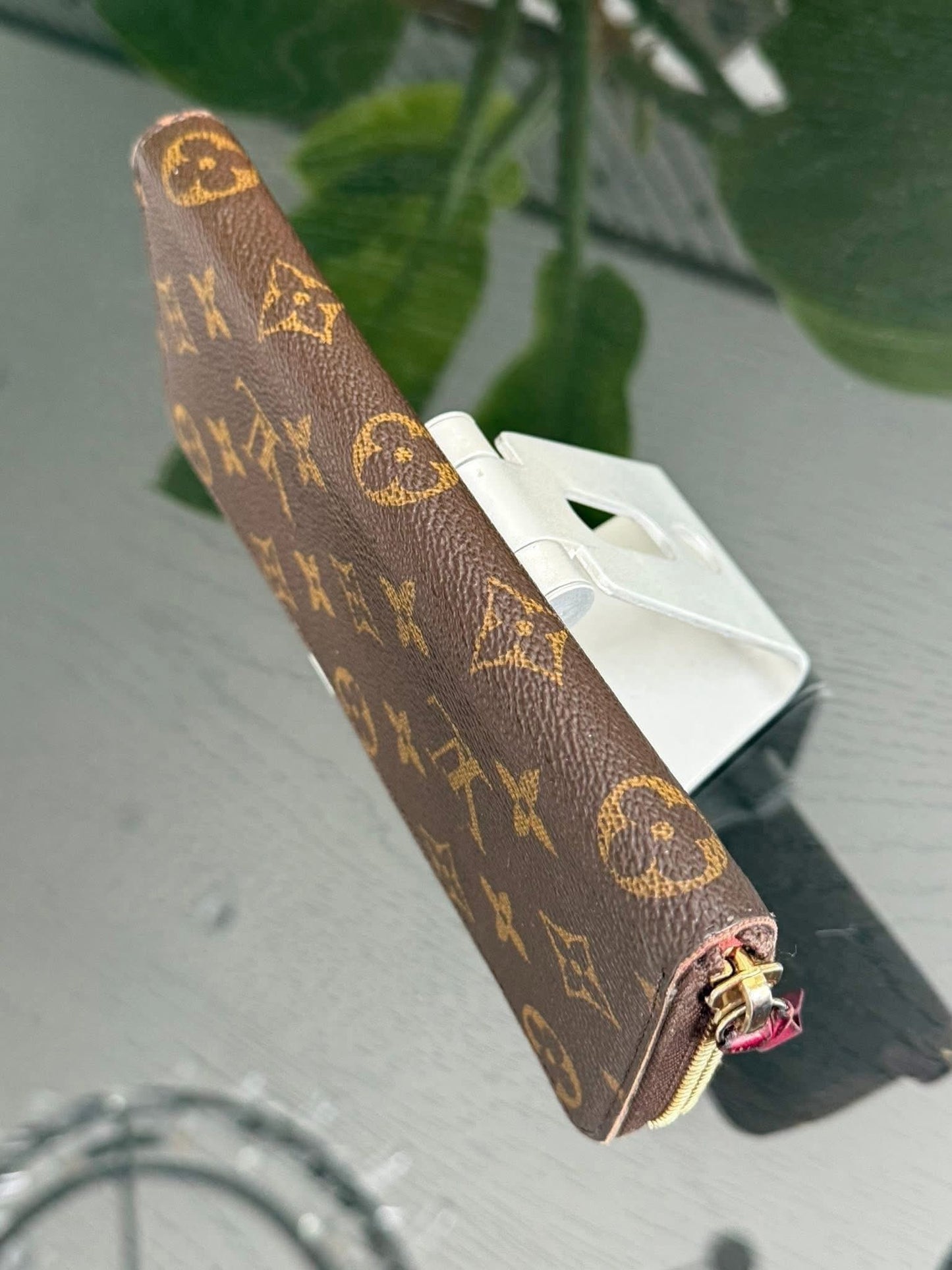 Monogram Clemence Wallet in Peony with box 🗓️ Year 2016