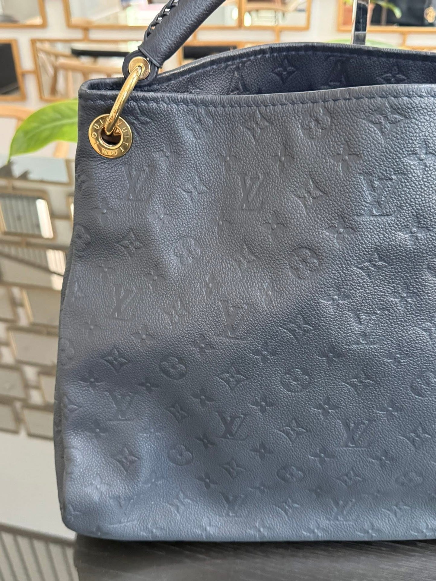 Artsy MM Empriente in Black/ Dark Blue with Dustbag and Insert Organizer 📅 Year: 2012
