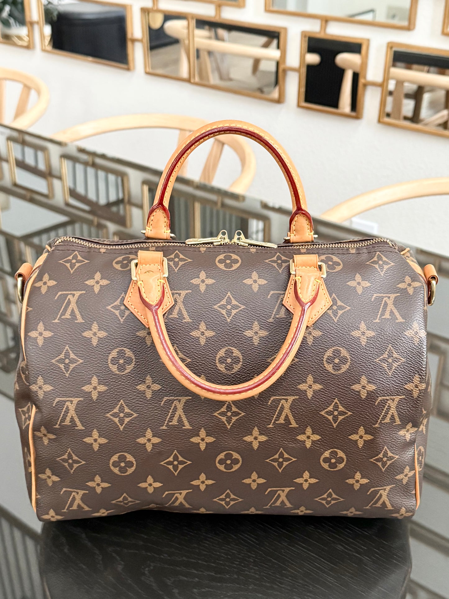 Speedy 30 Bandoulier in Monogram with 🔐 lock, Key and Dustbag -🗓️ Year: 2017