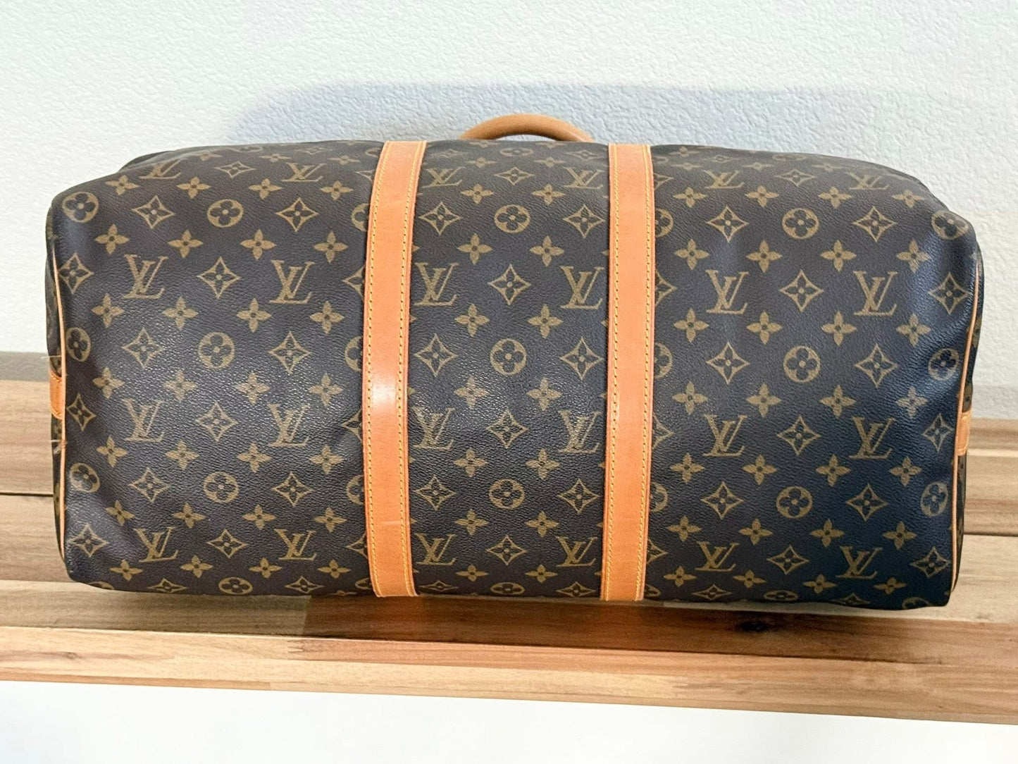 Keepall 50 Bandoulier with Original Strap, Luggage tag and Poignet  📅 Year: 1990