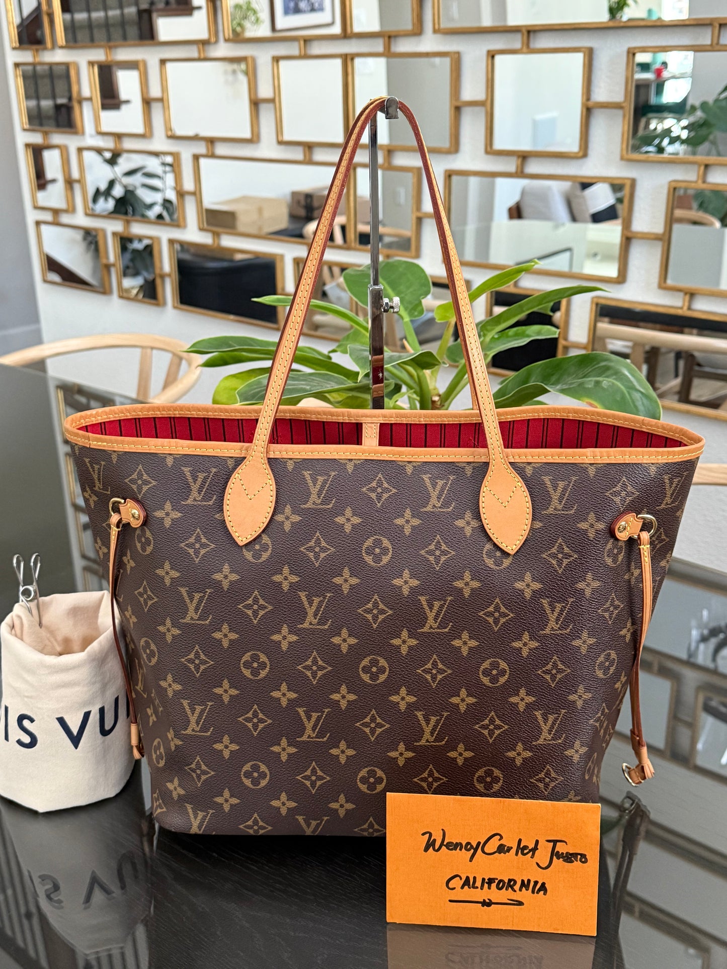 Neverfull MM in Monogram Cerise Interior with Dustbag 🗓️ Year: 2017
