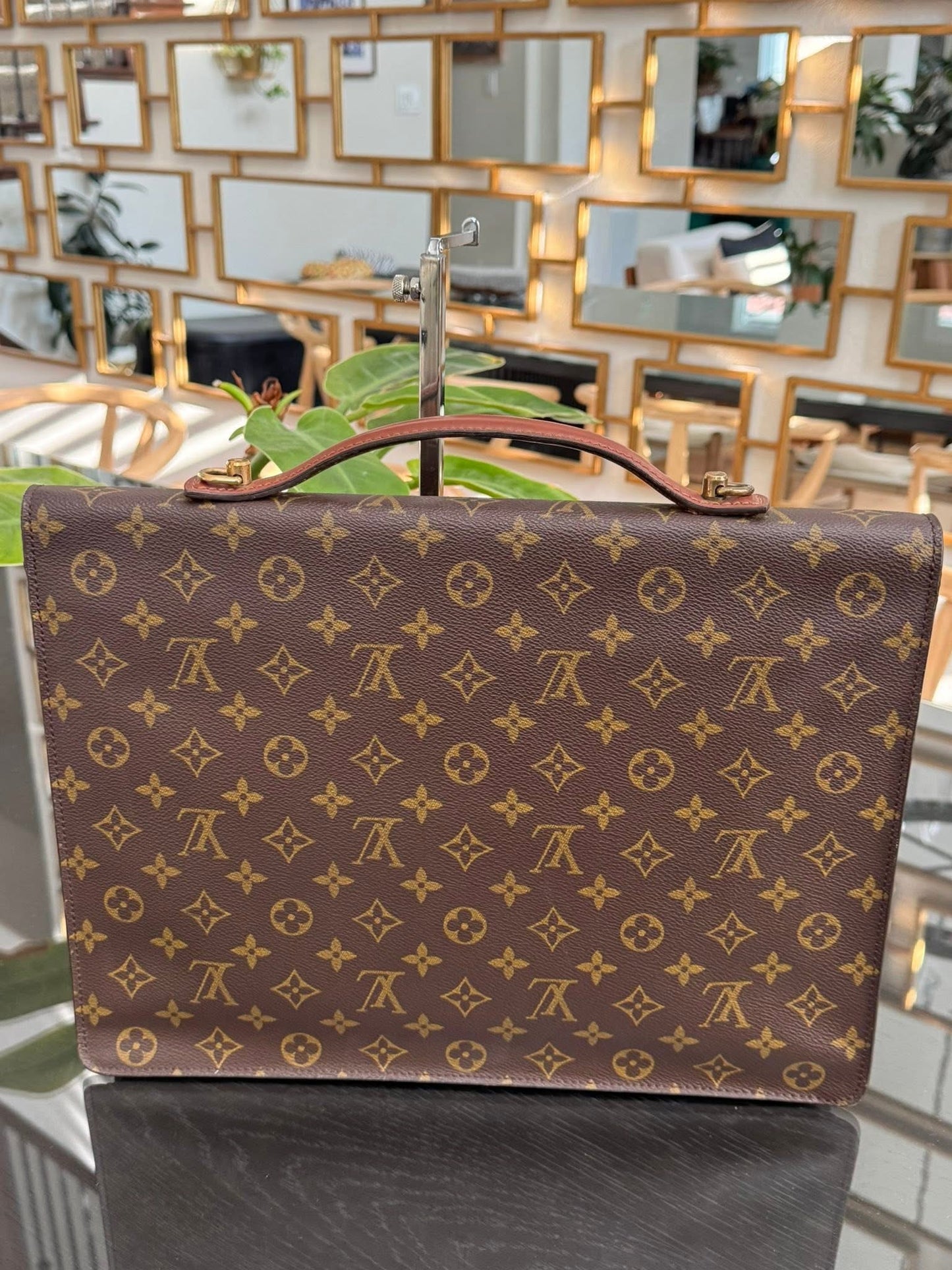Porte Document / Laptop Vintage Bag with Key 🔑 and Crossbody Strap 🗓️ Year 1990