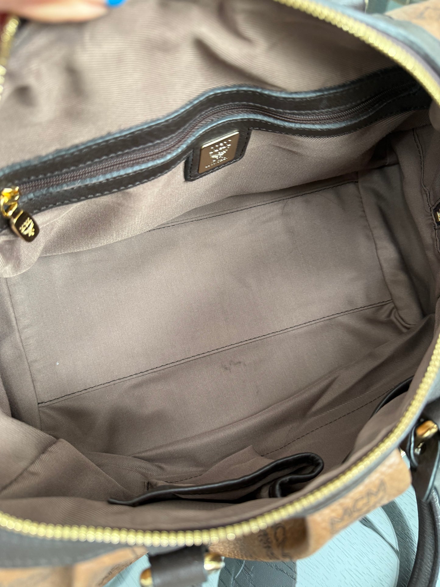 MCM Boston Bag with 🔐 Lock & Keys