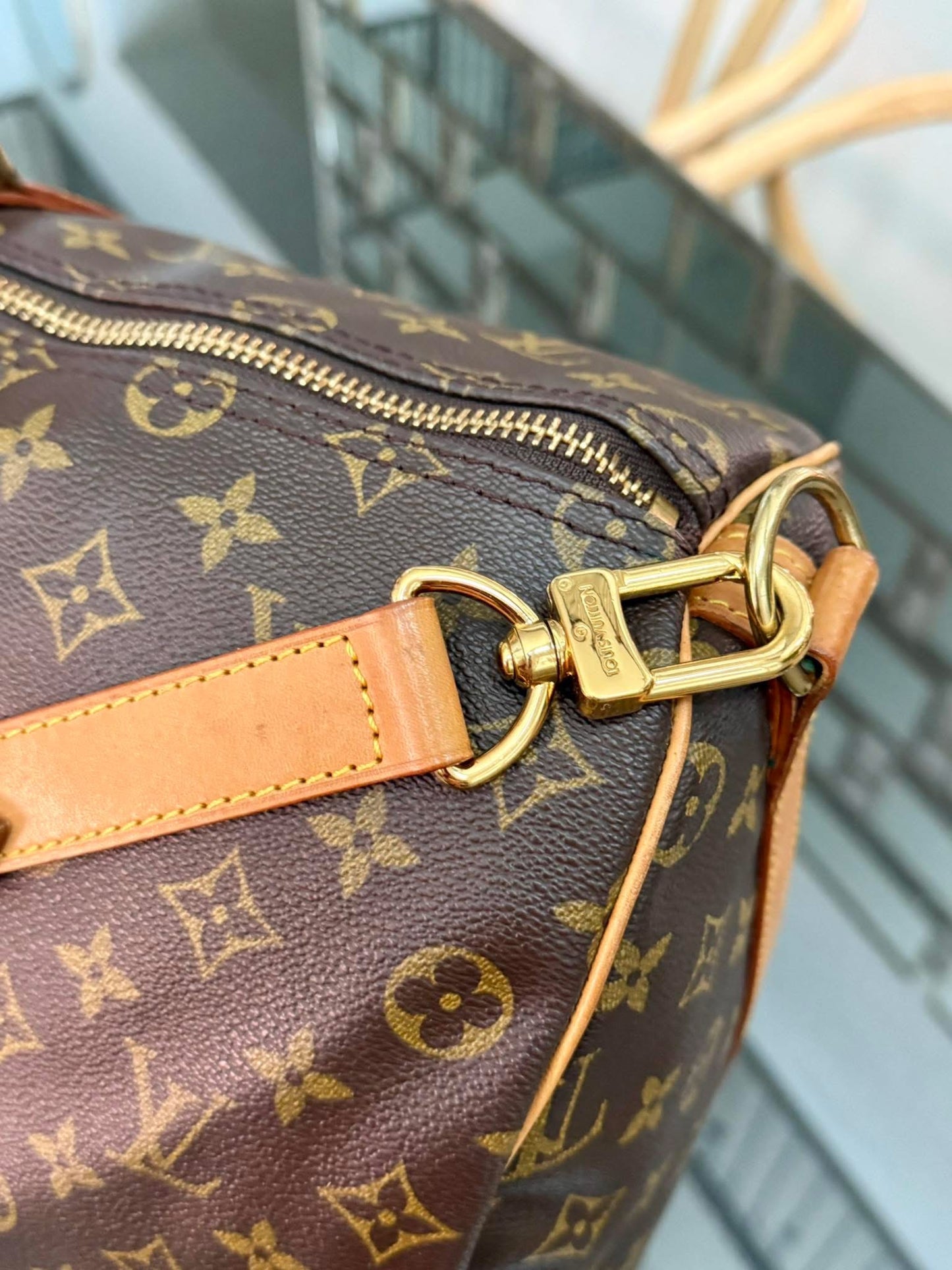 Keepall 50 Bandoulier with Original Strap, 🔐 Lock, Key , Poignet and Luggage Tag 📅 Year: 1993