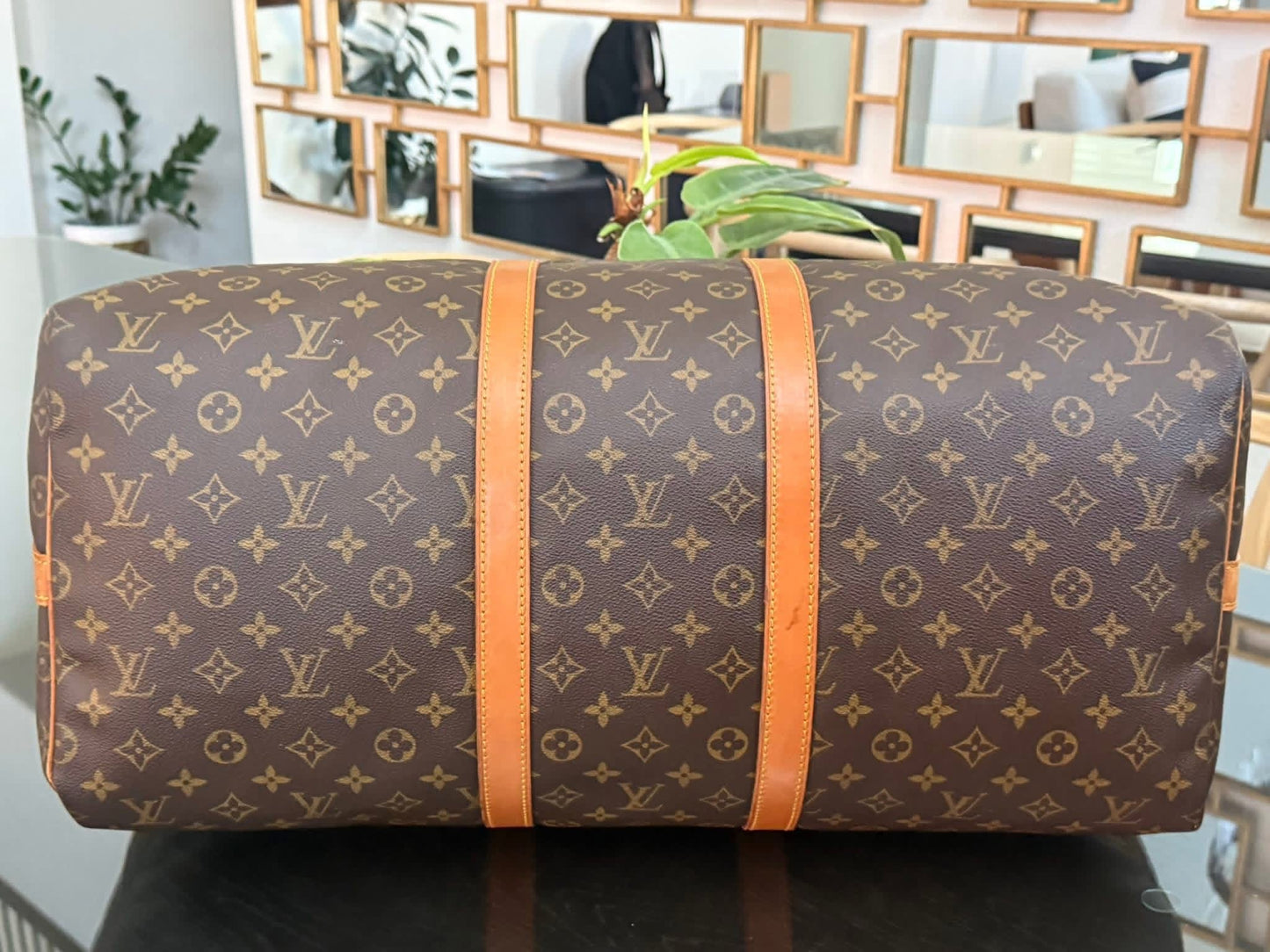 Keepall 55 Bandoulier with Original Strap, Luggage tag and Poignet 🗓️ Year: 1988