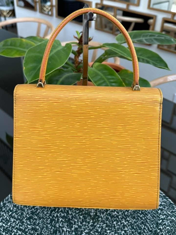 Epi Malesherbes Handbag in Tassil Yellow 🗓️ Year: 1995