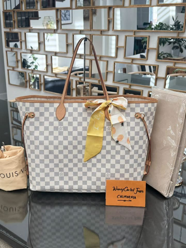 Neverfull GM in Azur with Dustbag, Insert Organizer and Non branded Twilly -🗓️ Year: 2009