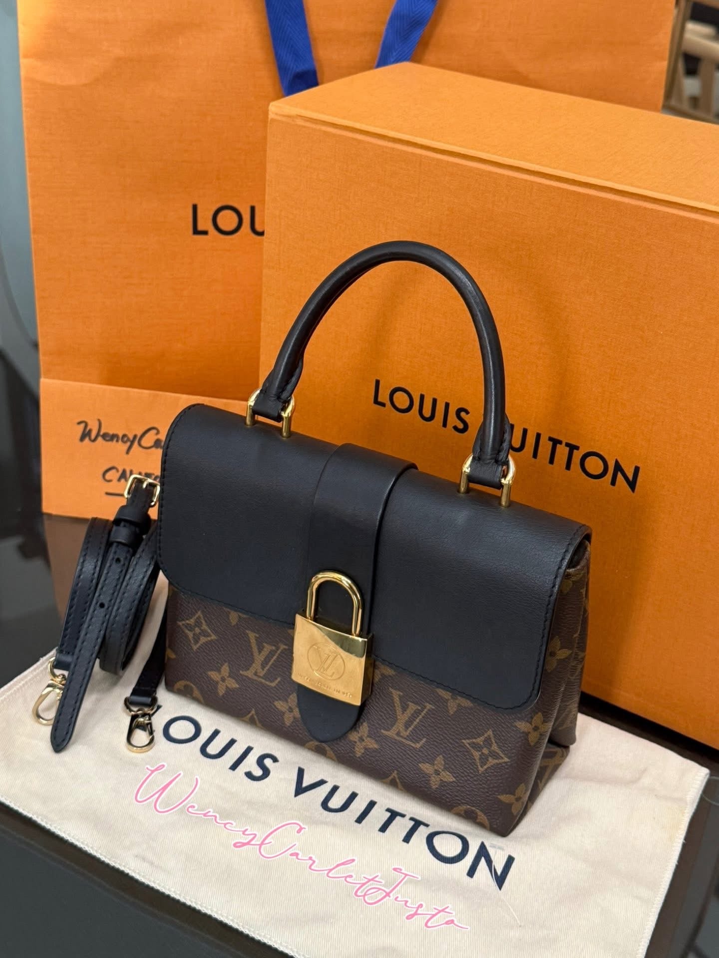 Locky BB Monogram Noir with Original Strap, Dustbag, Box and Paper bag - 📅 Year: 2010