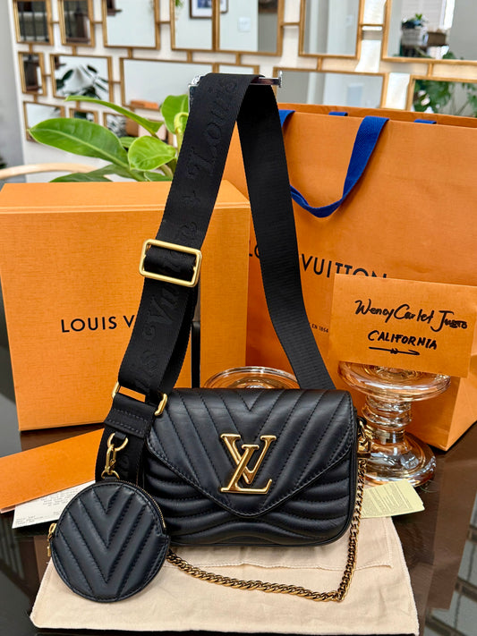 Multi Pochette New Wave Noir with Box, Dustbag and Paper bag