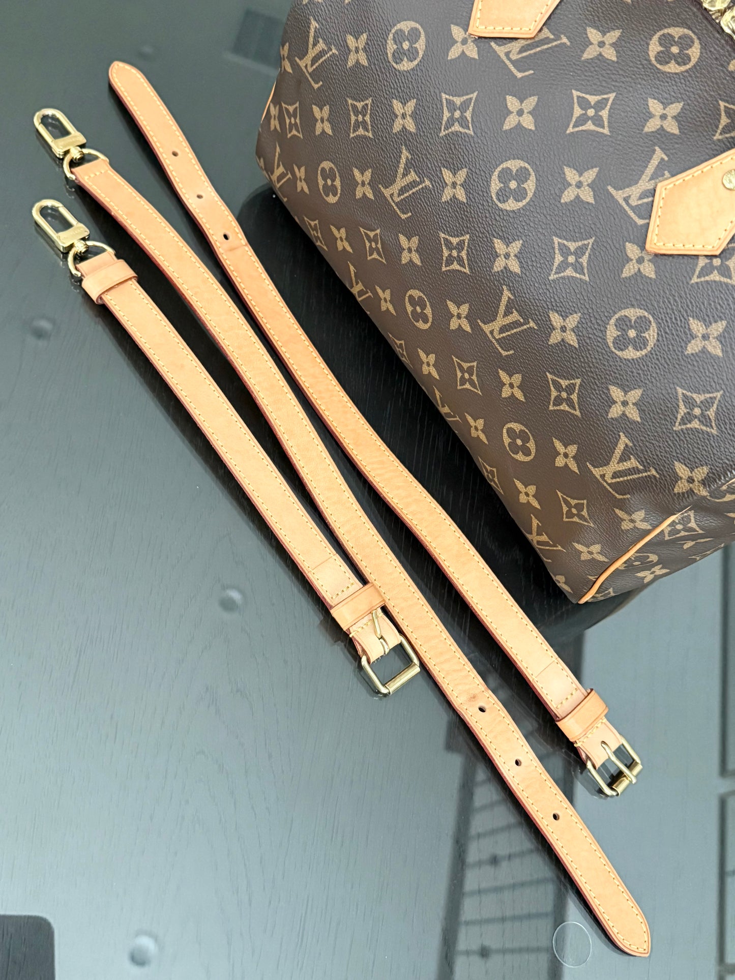 Speedy 30 Bandoulier in Monogram with 🔐 lock, Key and Dustbag -🗓️ Year: 2017