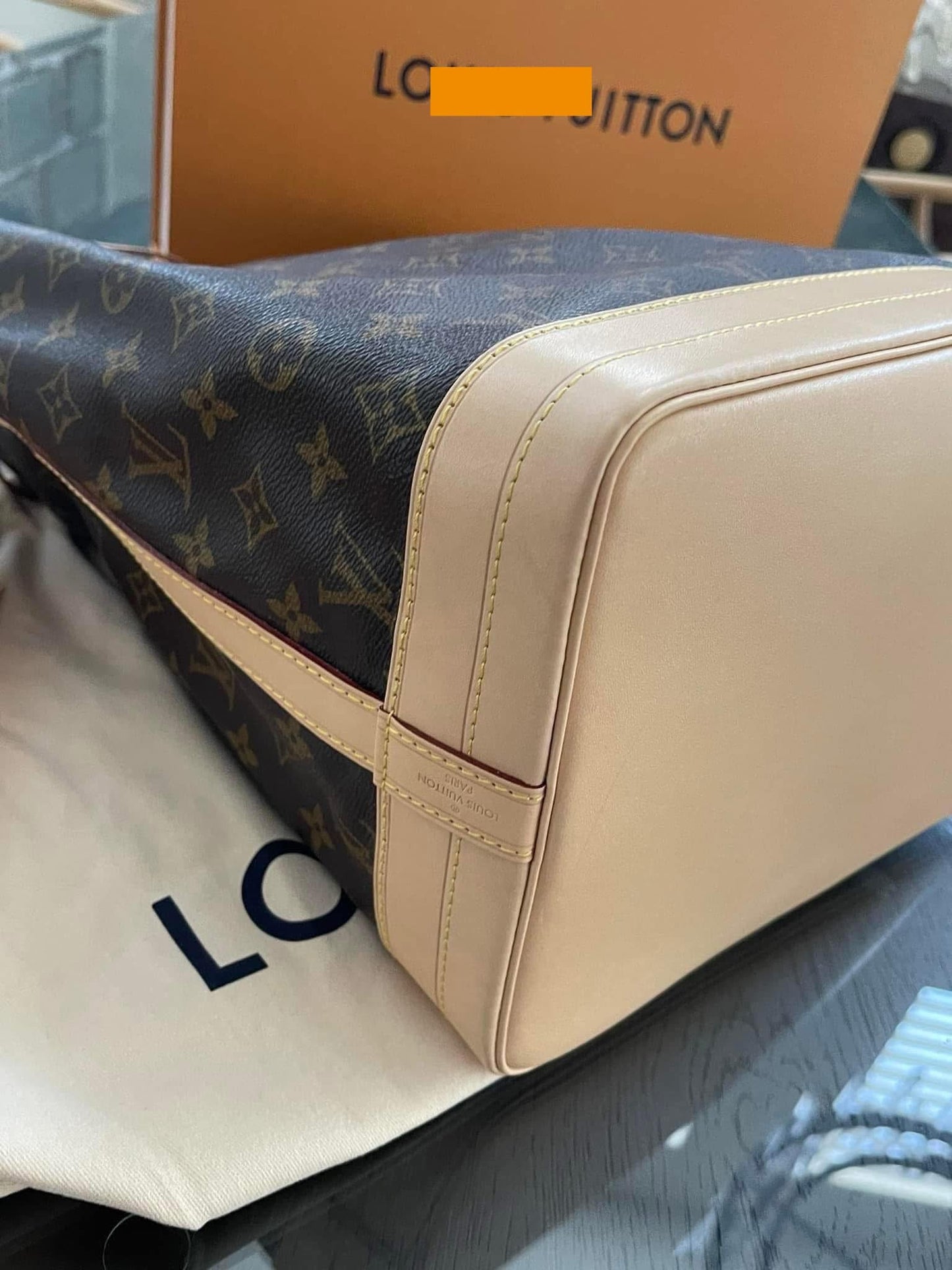 Noe GM Monogram -Brand-new replaced vachetta 💥 with Dustbag and official repair receipt from LV