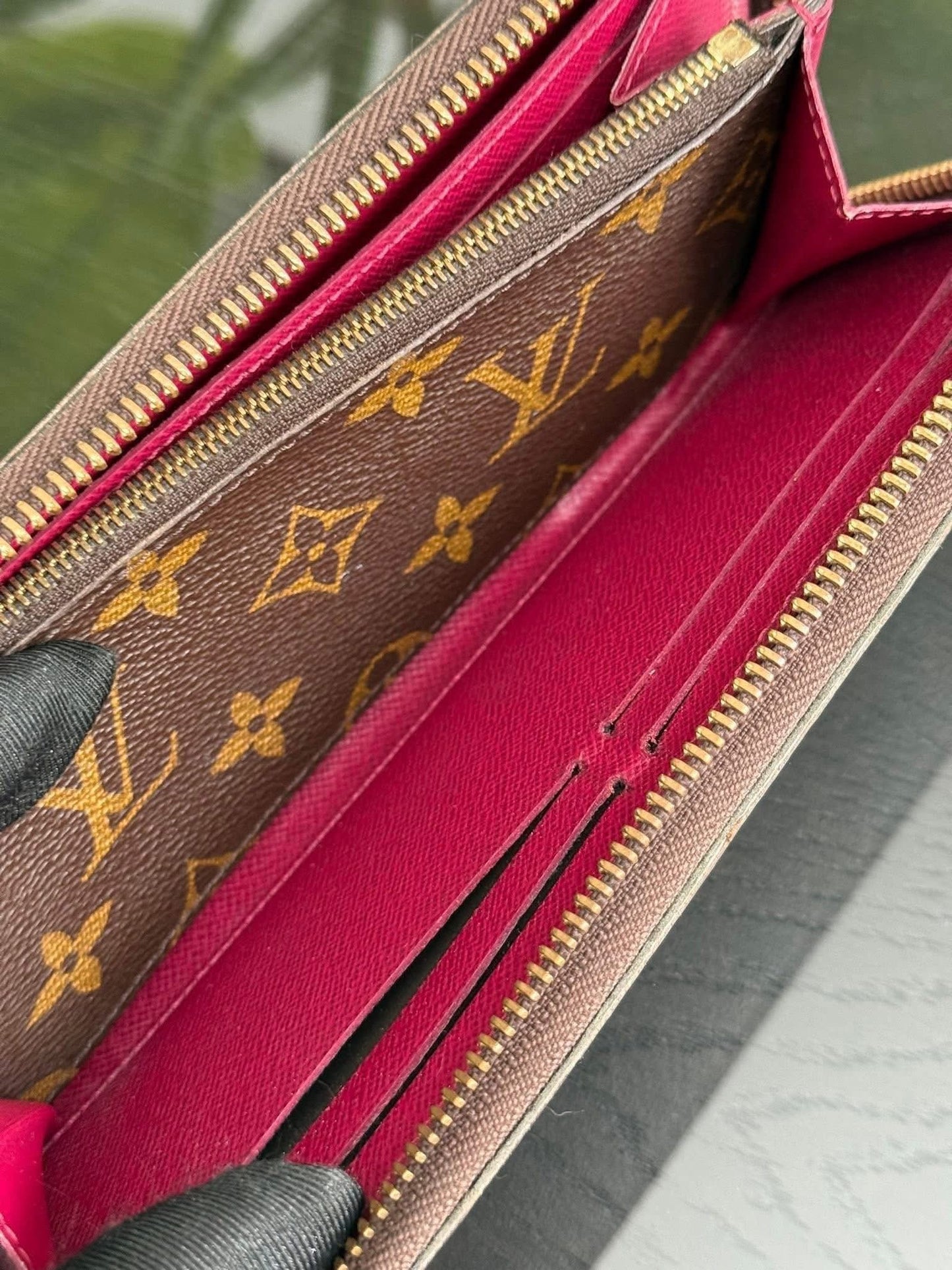 Monogram Clemence Wallet in Peony with box 🗓️ Year 2016