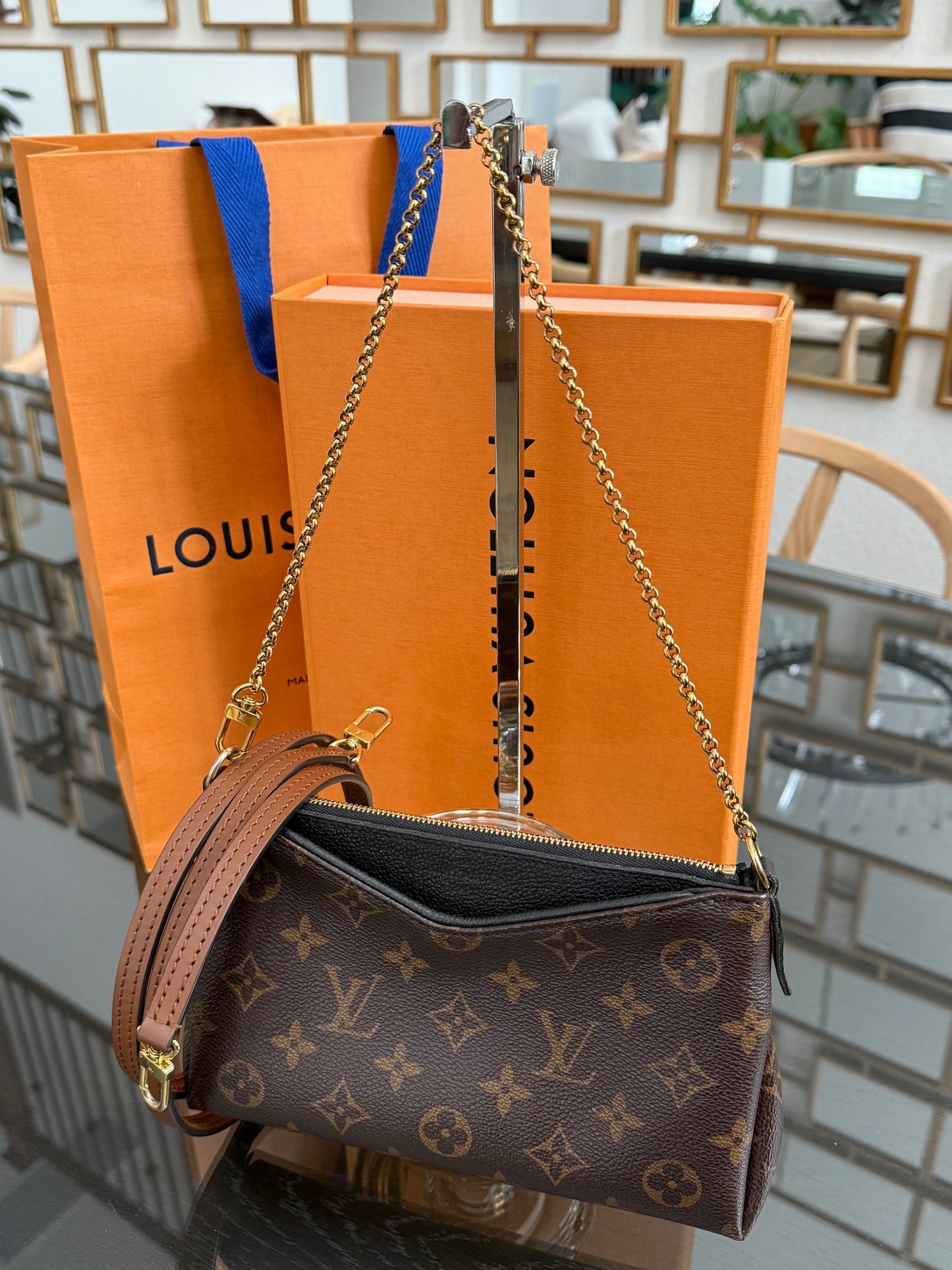 Pallas Clutch w/ Box , Receipt, and Paper bag-Year: 2017