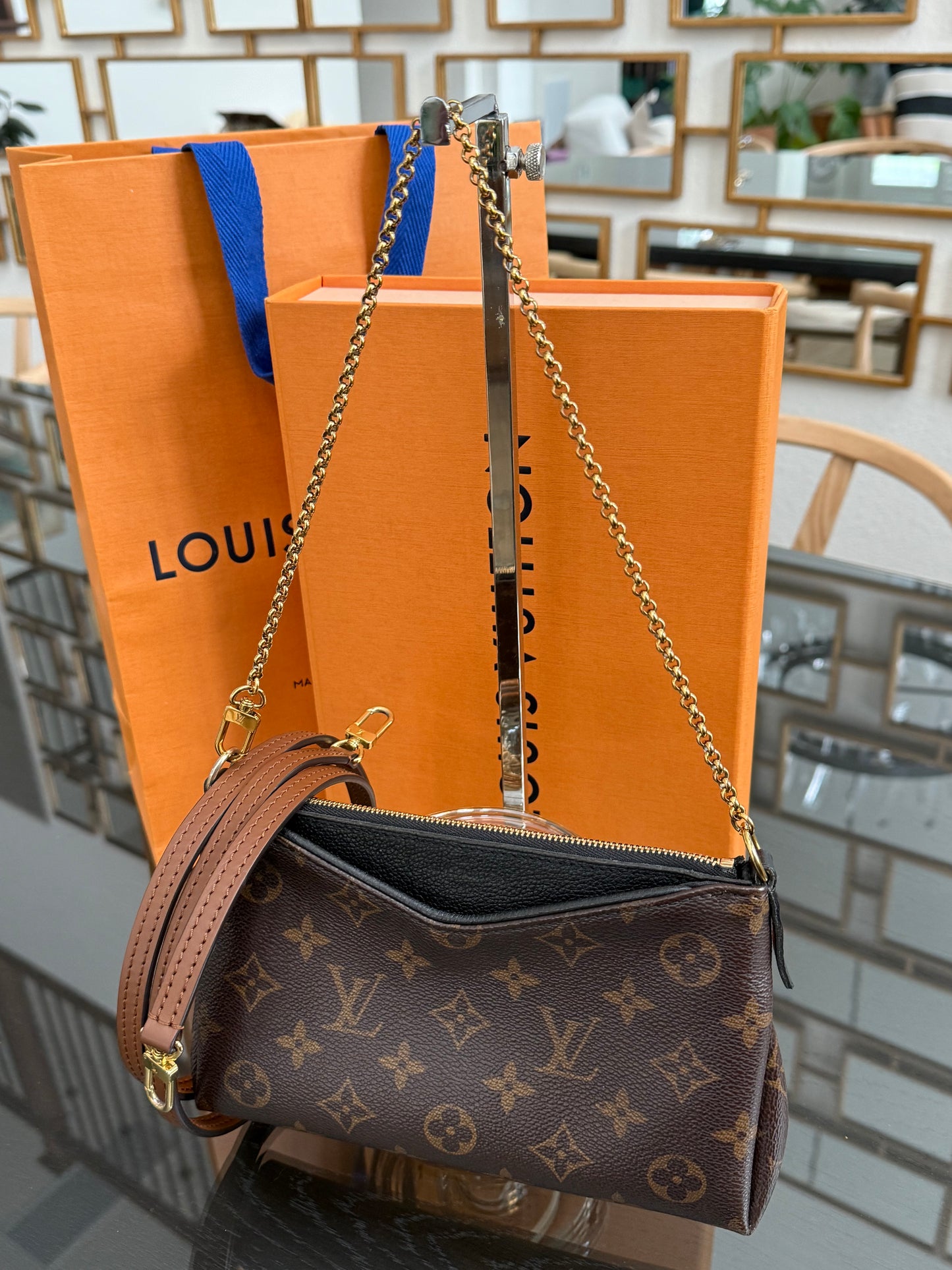 Pallas Clutch w/ Box , Receipt, and Paper bag-Year: 2017